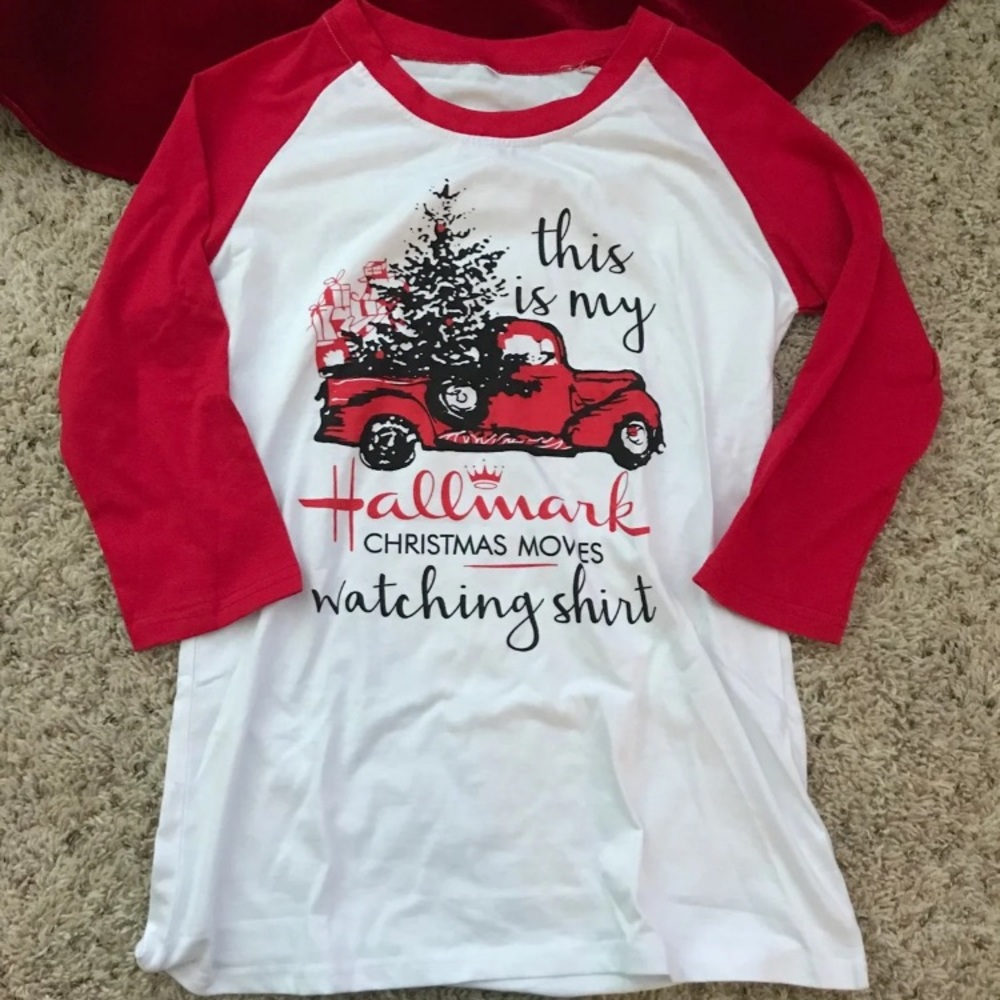 ** SOLD**Hallmark Movie Watching shirt